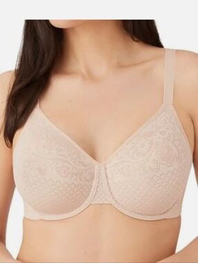 Wacoal Light Beige Lace Underwire Full-Coverage Bra